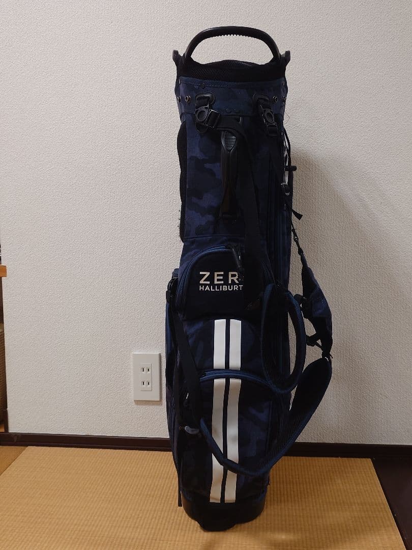 ZERO HALLIBURTON キャディバッグ ネイビー迷彩