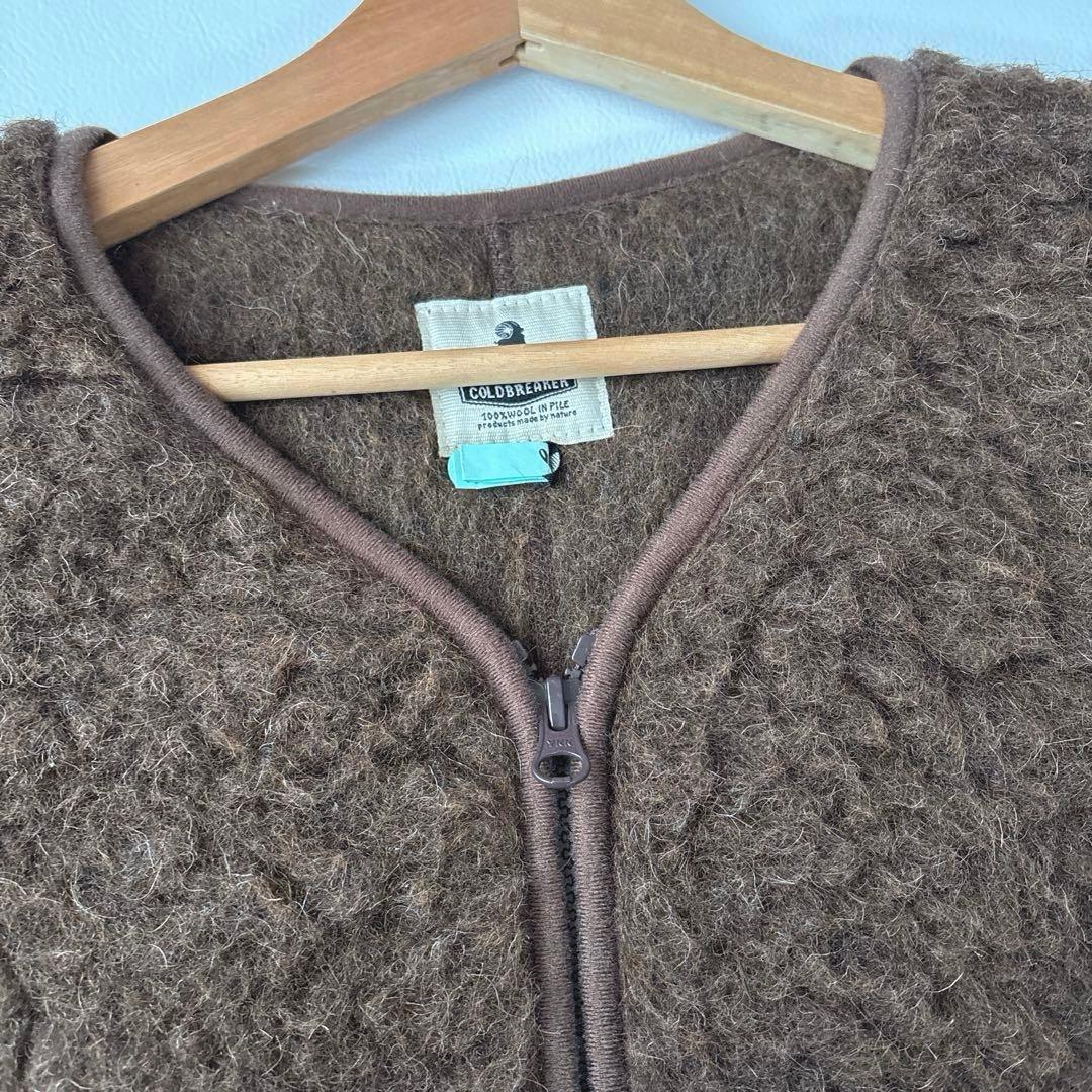 美品　COLDBREAKER RELUME ボア　ロングベスト　ボアジャケット
