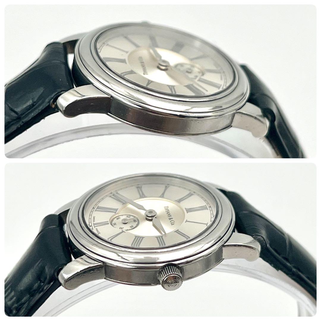 美品✨　新品ベルト　ティファニー　マークラウンド　スモセコ　ローマ　クラシック