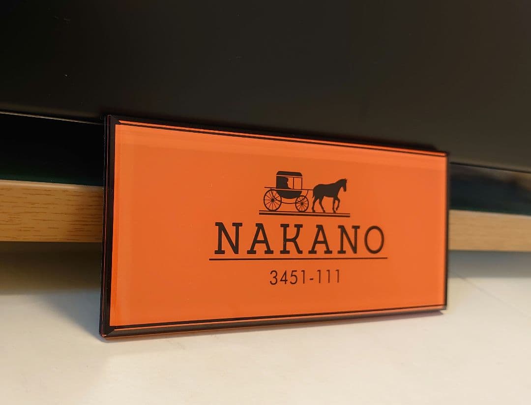 BAR福島さま専用＊ハイブランド保存箱調アクリル表札＊45度斜めカット＊ＵＶ印刷