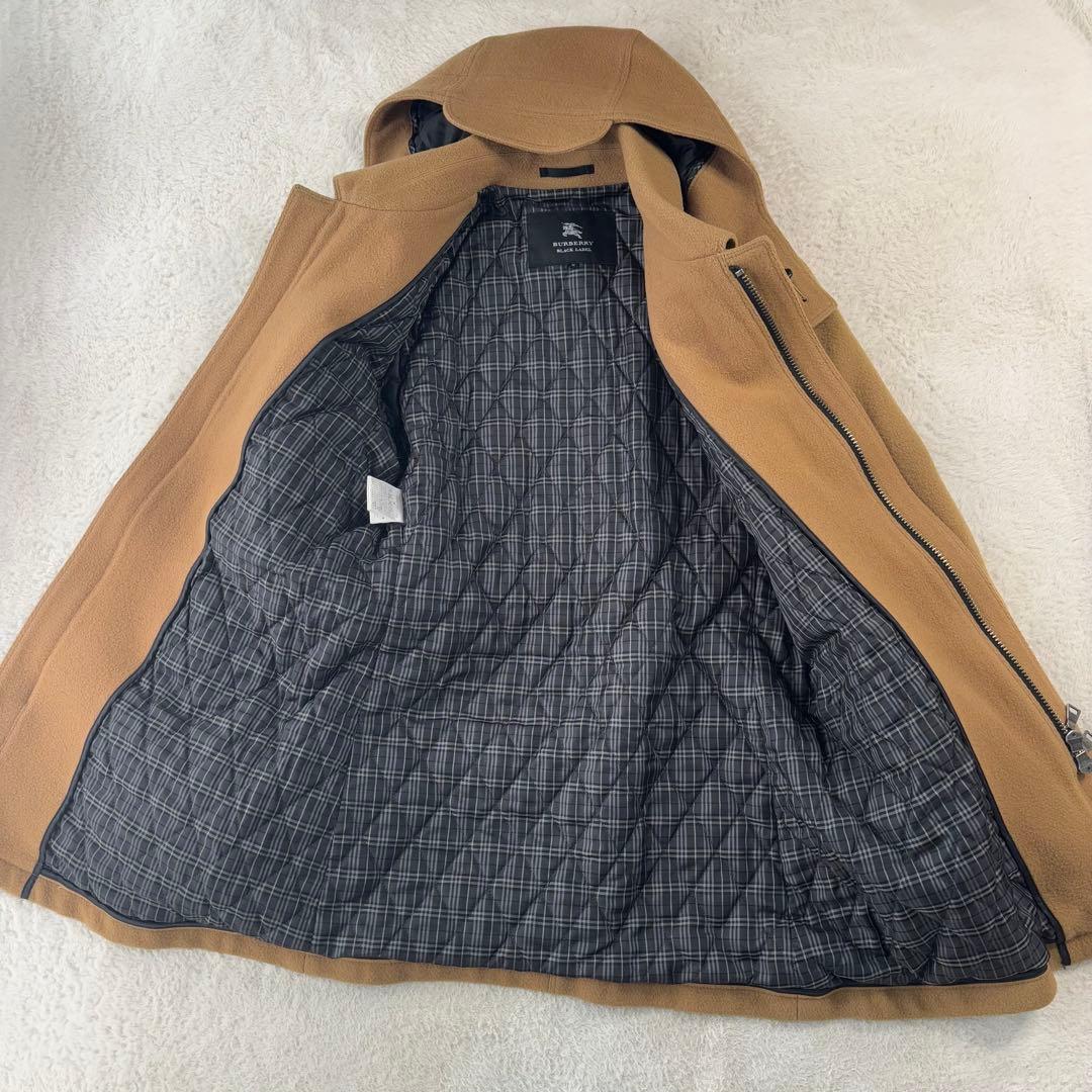ヴィンテージ バーバリーブラックレーベル ダッフルコート フード付き 2way