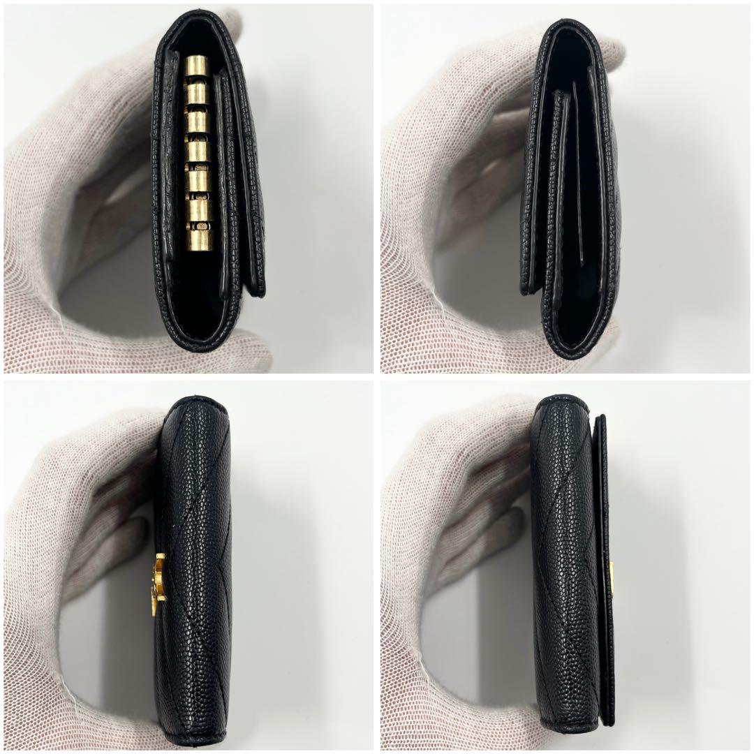 【極美品】サンローラン キーケース 6連 カサンドラ YSL ブラック 黒色