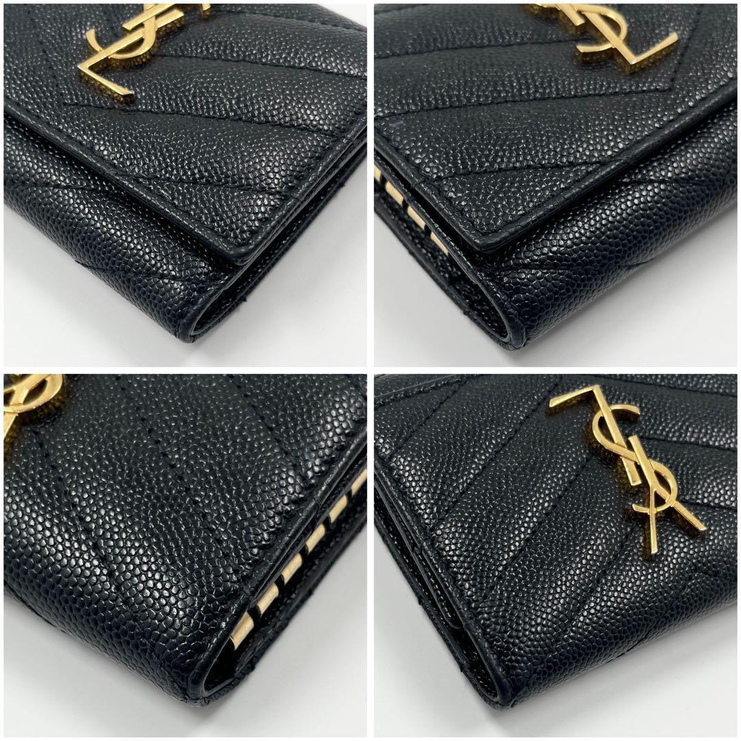 【極美品】サンローラン キーケース 6連 カサンドラ YSL ブラック 黒色