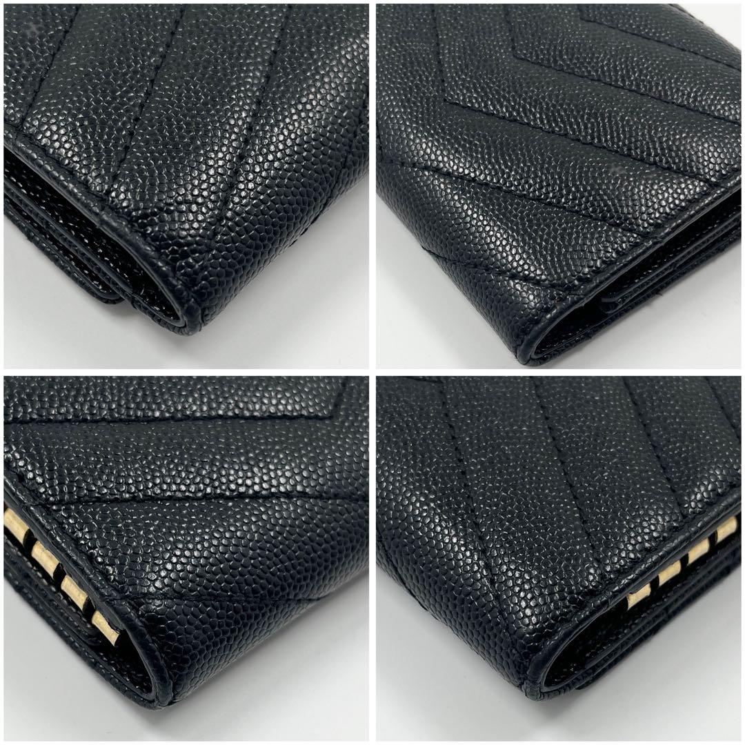 【極美品】サンローラン キーケース 6連 カサンドラ YSL ブラック 黒色