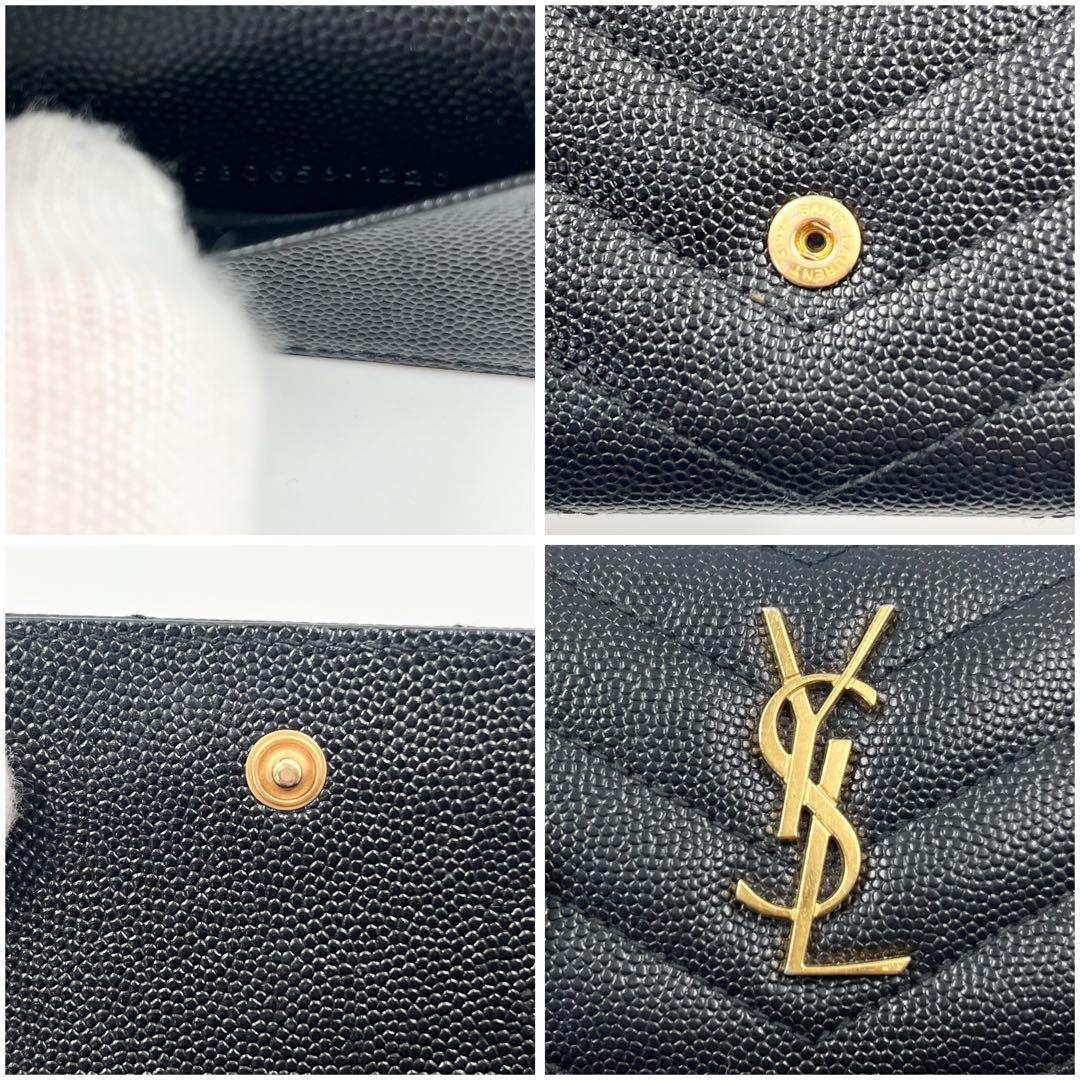 【極美品】サンローラン キーケース 6連 カサンドラ YSL ブラック 黒色