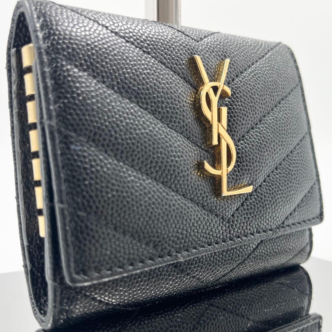 【極美品】サンローラン キーケース 6連 カサンドラ YSL ブラック 黒色