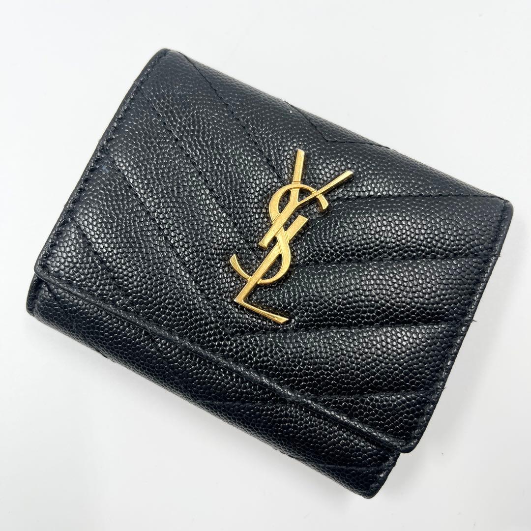 【極美品】サンローラン キーケース 6連 カサンドラ YSL ブラック 黒色