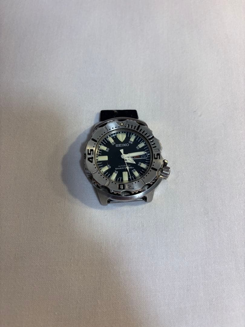 SEIKO 自動巻きダイバーズ 200m防水腕時計　ベルト切れ