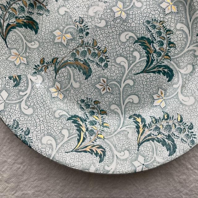 希少美品◆クレイユモントロー鈴蘭プレート金彩＃サルグミンヌジアンショワジールロワ