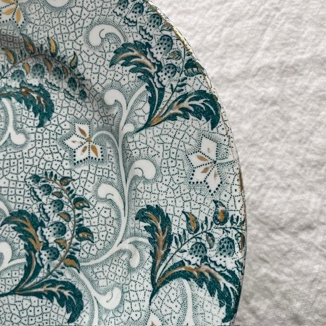 希少美品◆クレイユモントロー鈴蘭プレート金彩＃サルグミンヌジアンショワジールロワ