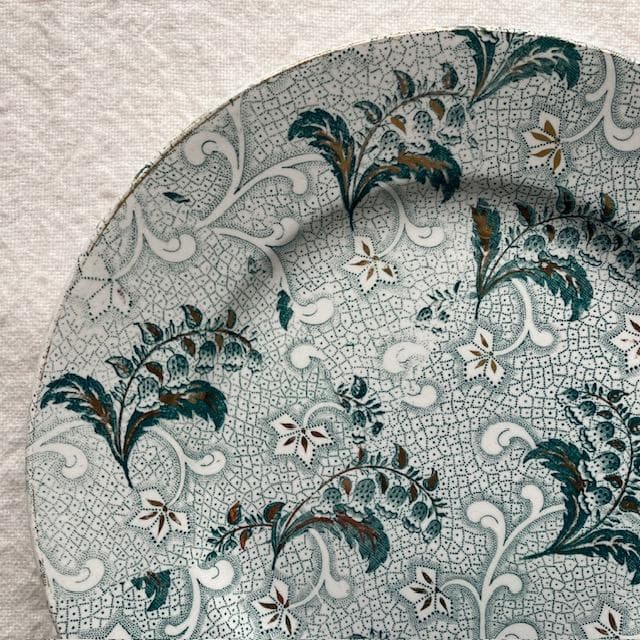 希少美品◆クレイユモントロー鈴蘭プレート金彩＃サルグミンヌジアンショワジールロワ