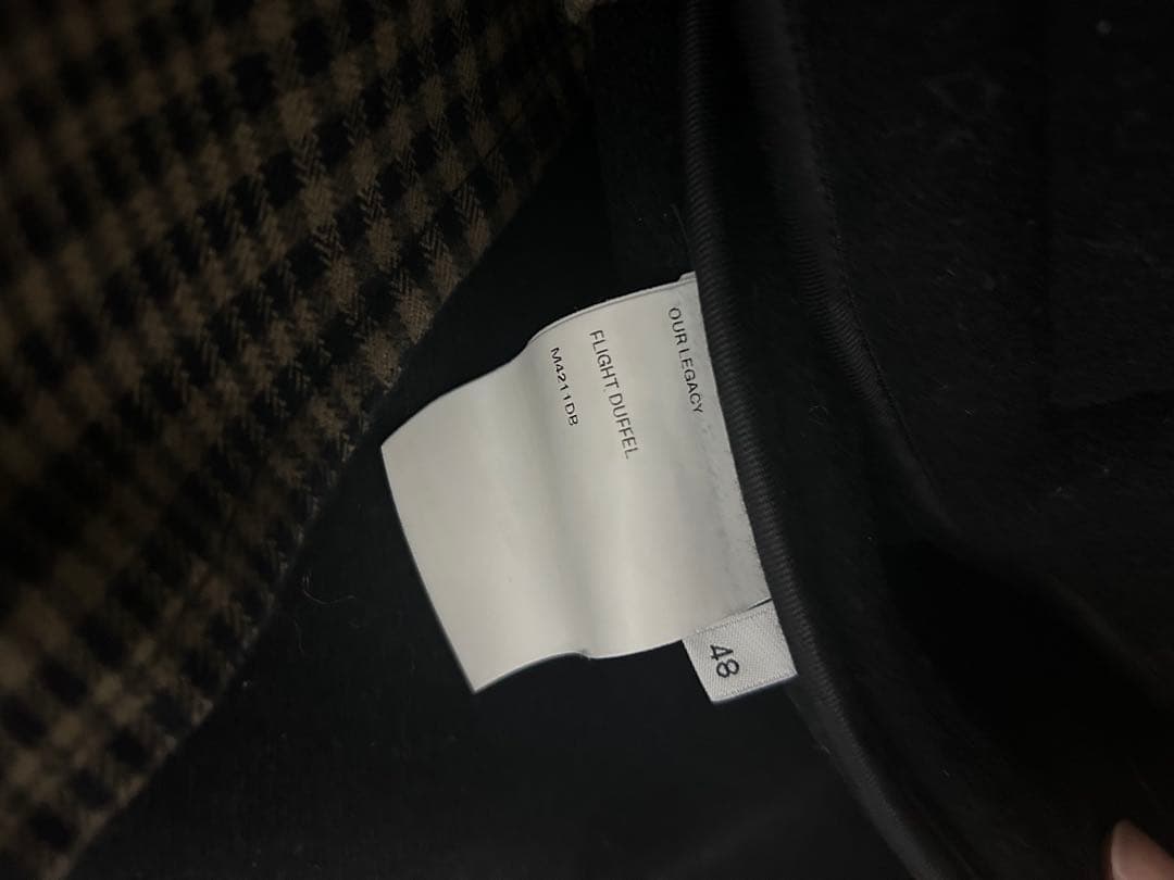 OUR LEGACY ブラック ダッフルコート 大幅値下げ中