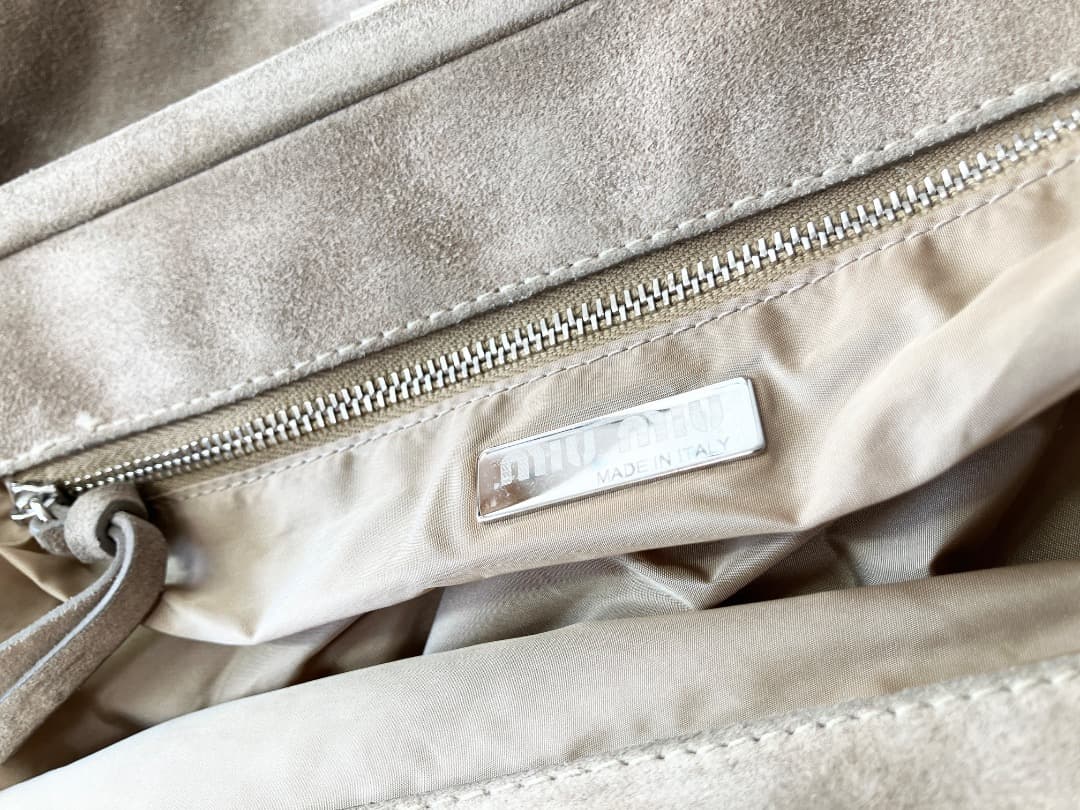 miu miu Vintage ミュウミュウ スウェード レザー バッグ