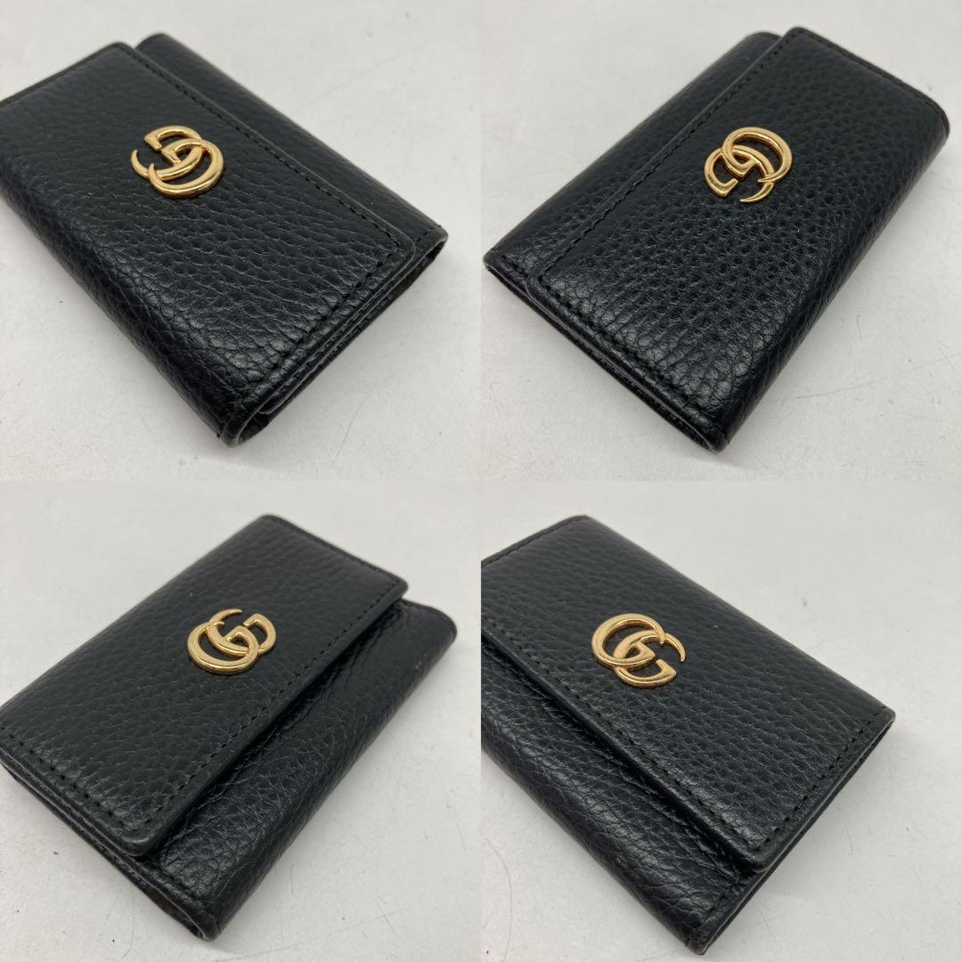 AS2516 GUCCI GCマーモントレザー　6連キーケース