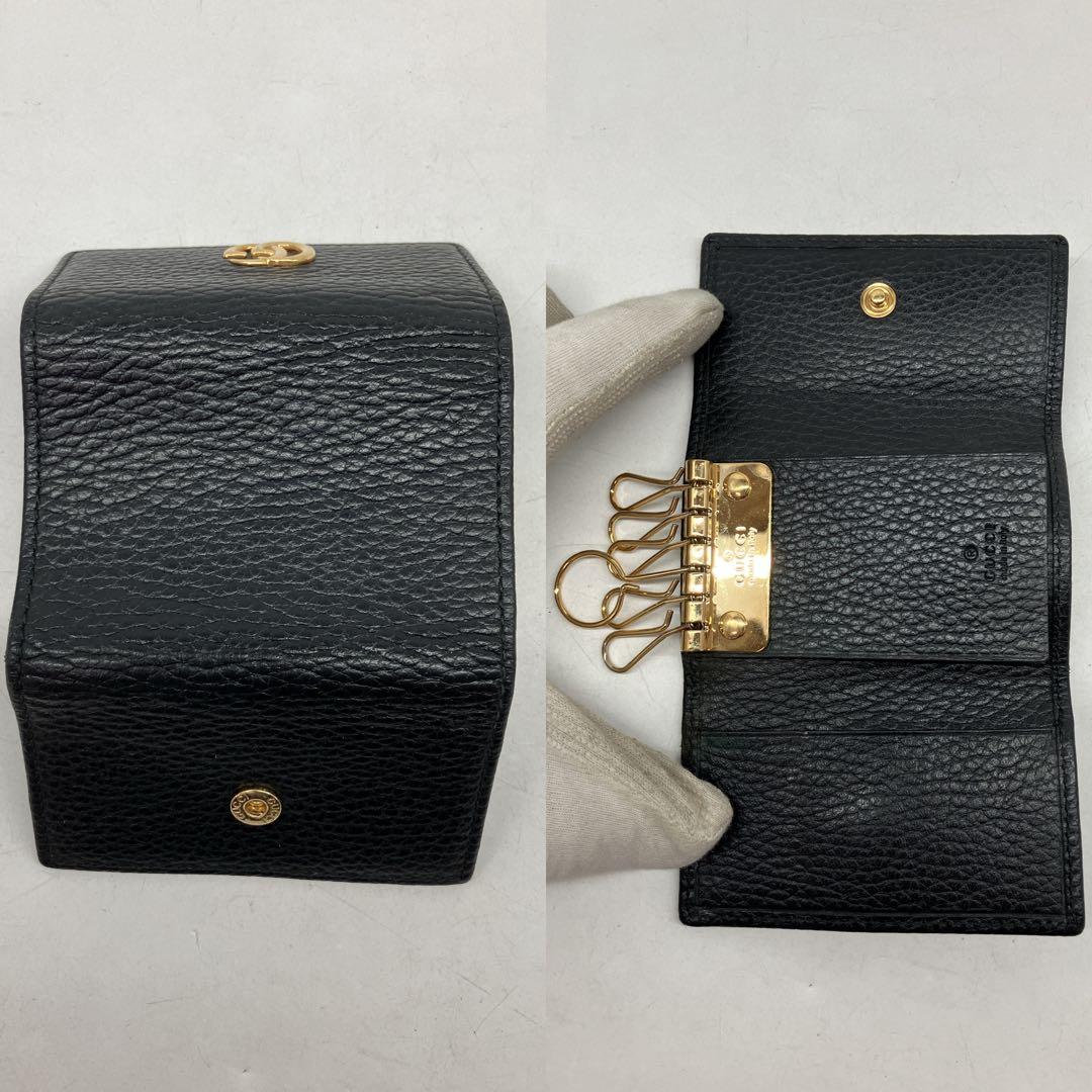 AS2516 GUCCI GCマーモントレザー　6連キーケース