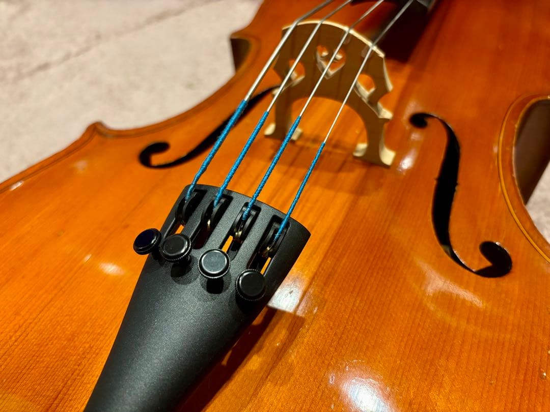 1/2 チェロ 木曽スズキ 1978 ほぼ新品ケース 弦交換済み カーボン弓