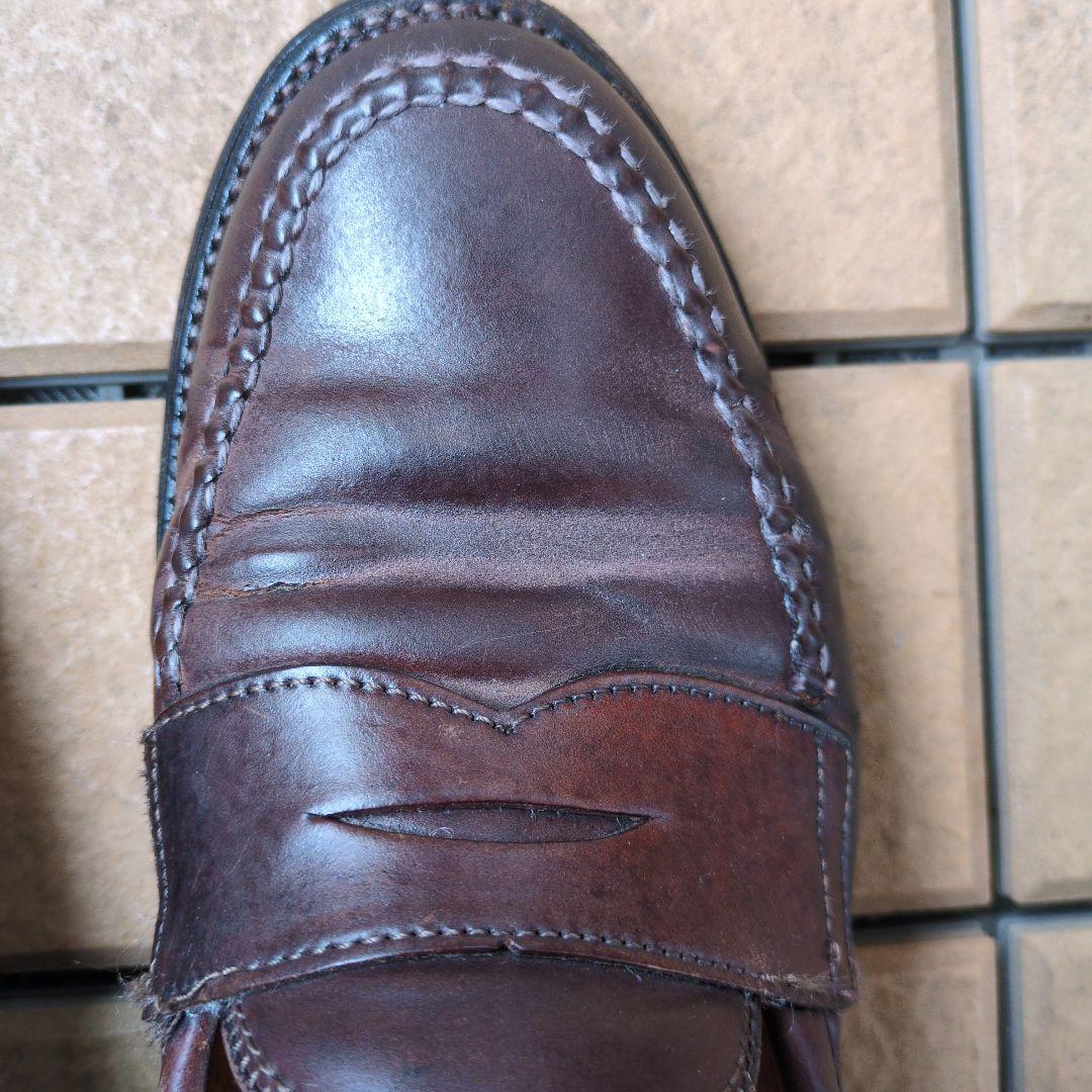 Alden 986 コードバン バーガンディ 7D ペニーローファー USA製