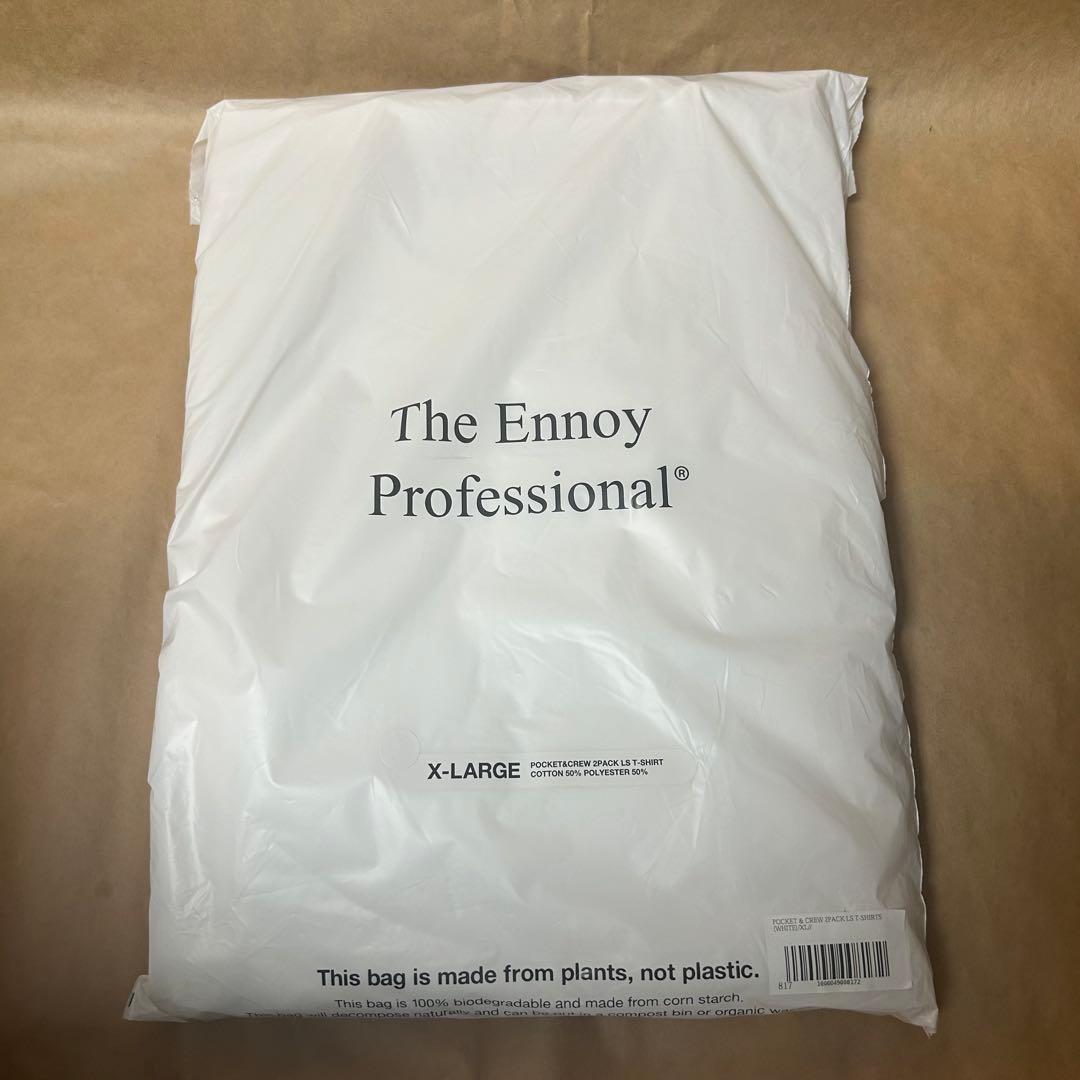 トップス XL ennoy POCKET & CREW 2PACK LS T-SHIRTS