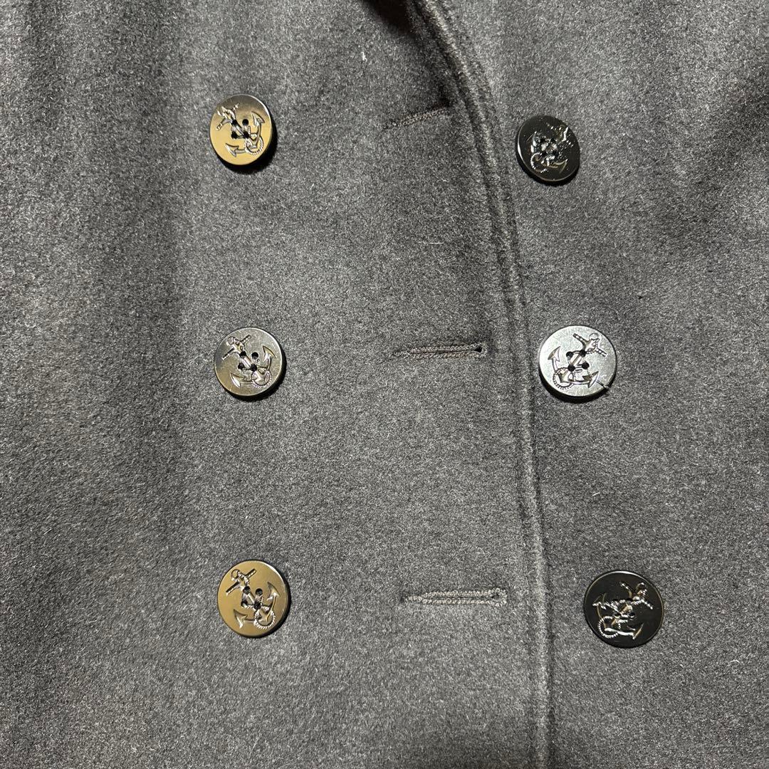 極美品　ショット　ピーコート　ウールメルトン　キルティング　40　USA製　黒