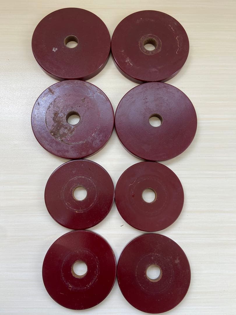 NIPPO JAPAN 鉄製プレート セット（赤塗装）