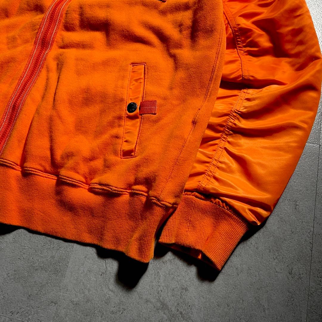 希少✨️ AVIREX MA-1 オレンジ XL ワッペン 刺繍 ブルゾン