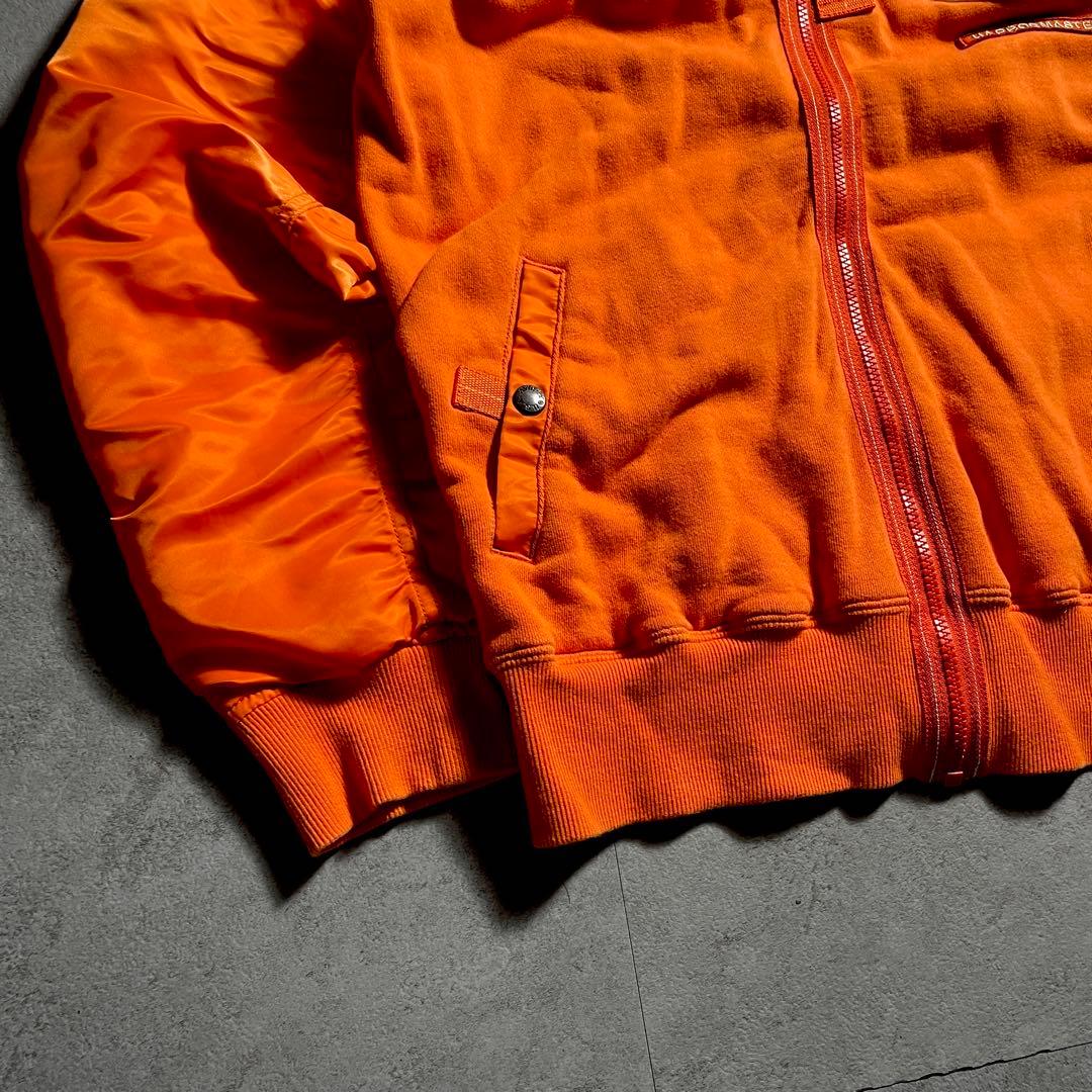 希少✨️ AVIREX MA-1 オレンジ XL ワッペン 刺繍 ブルゾン