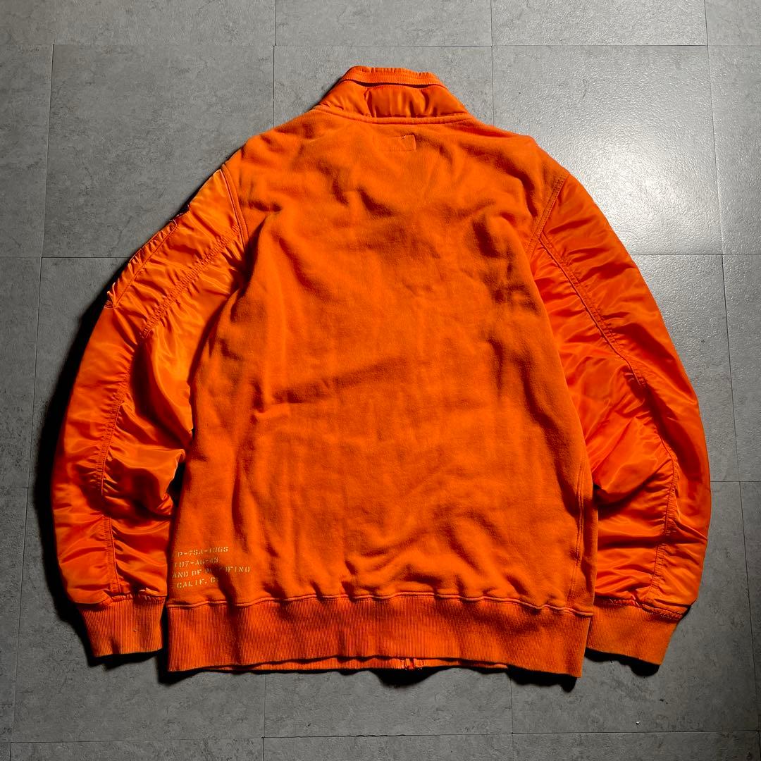 希少✨️ AVIREX MA-1 オレンジ XL ワッペン 刺繍 ブルゾン