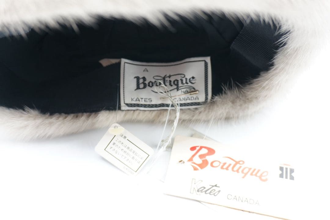 もふもふ　製　ミンク　リアルファー　ベレー帽