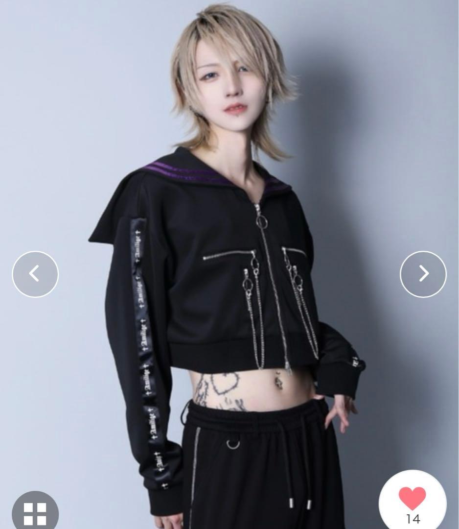 【新品】セーラーカラーフロントZIPジャージ  Amiligeのセーラーカラー