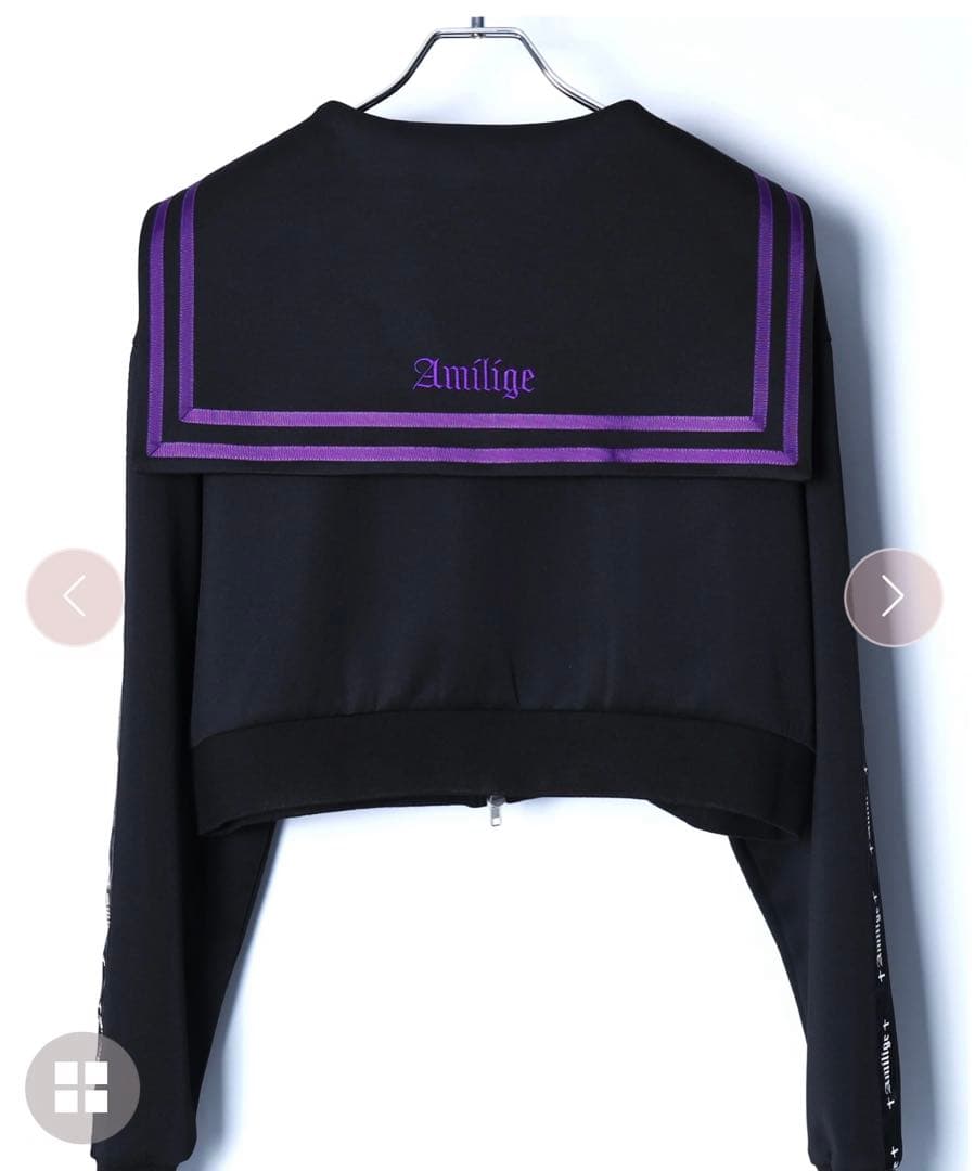 【新品】セーラーカラーフロントZIPジャージ  Amiligeのセーラーカラー