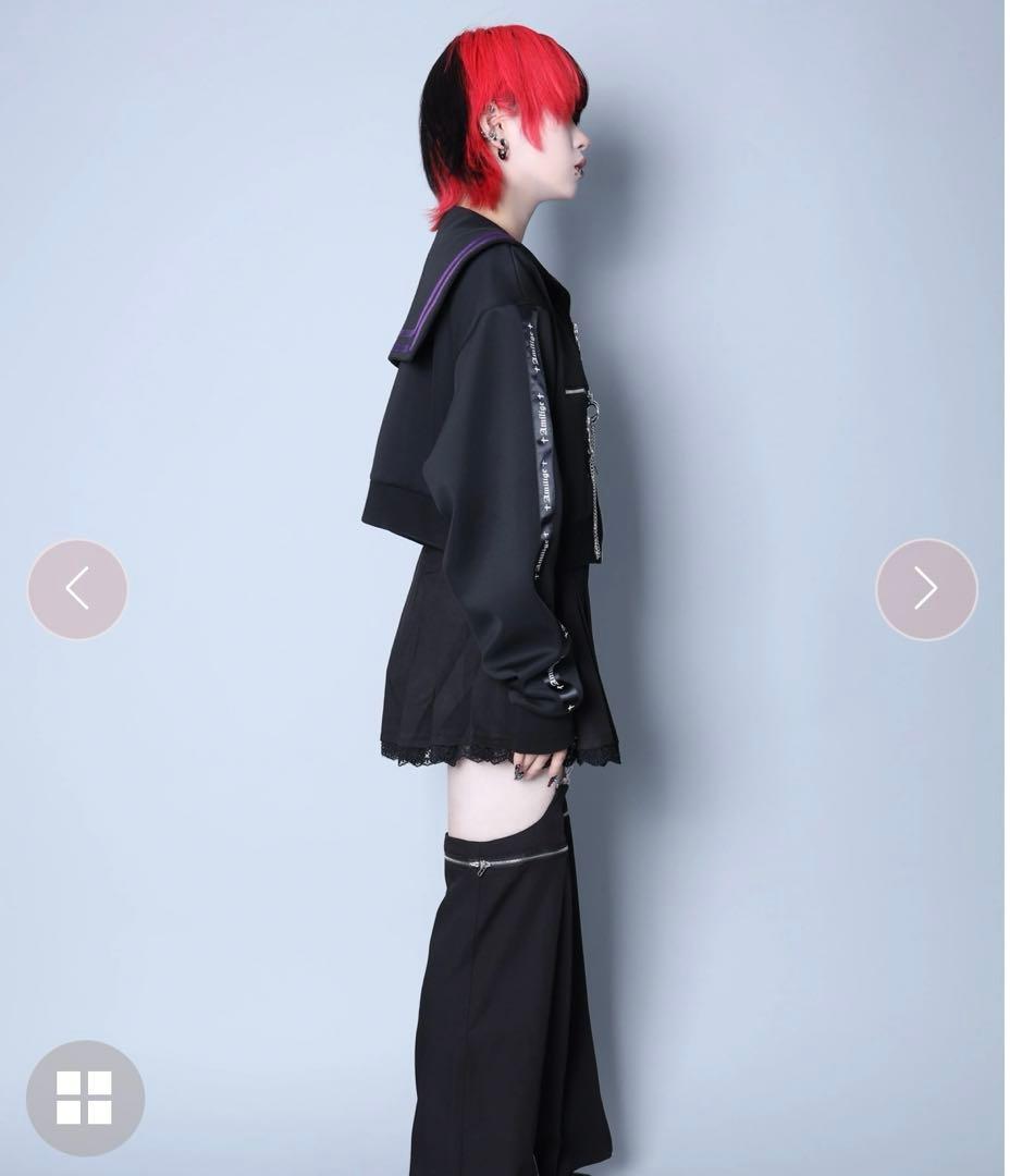 【新品】セーラーカラーフロントZIPジャージ  Amiligeのセーラーカラー