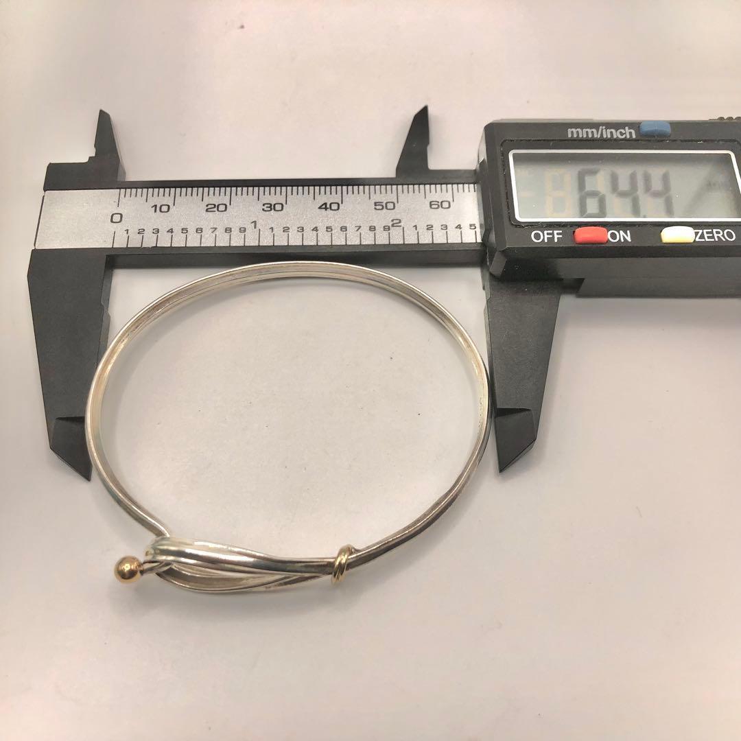 【激レア！】ティファニー フック&アイ ラブノット バングル 925 750