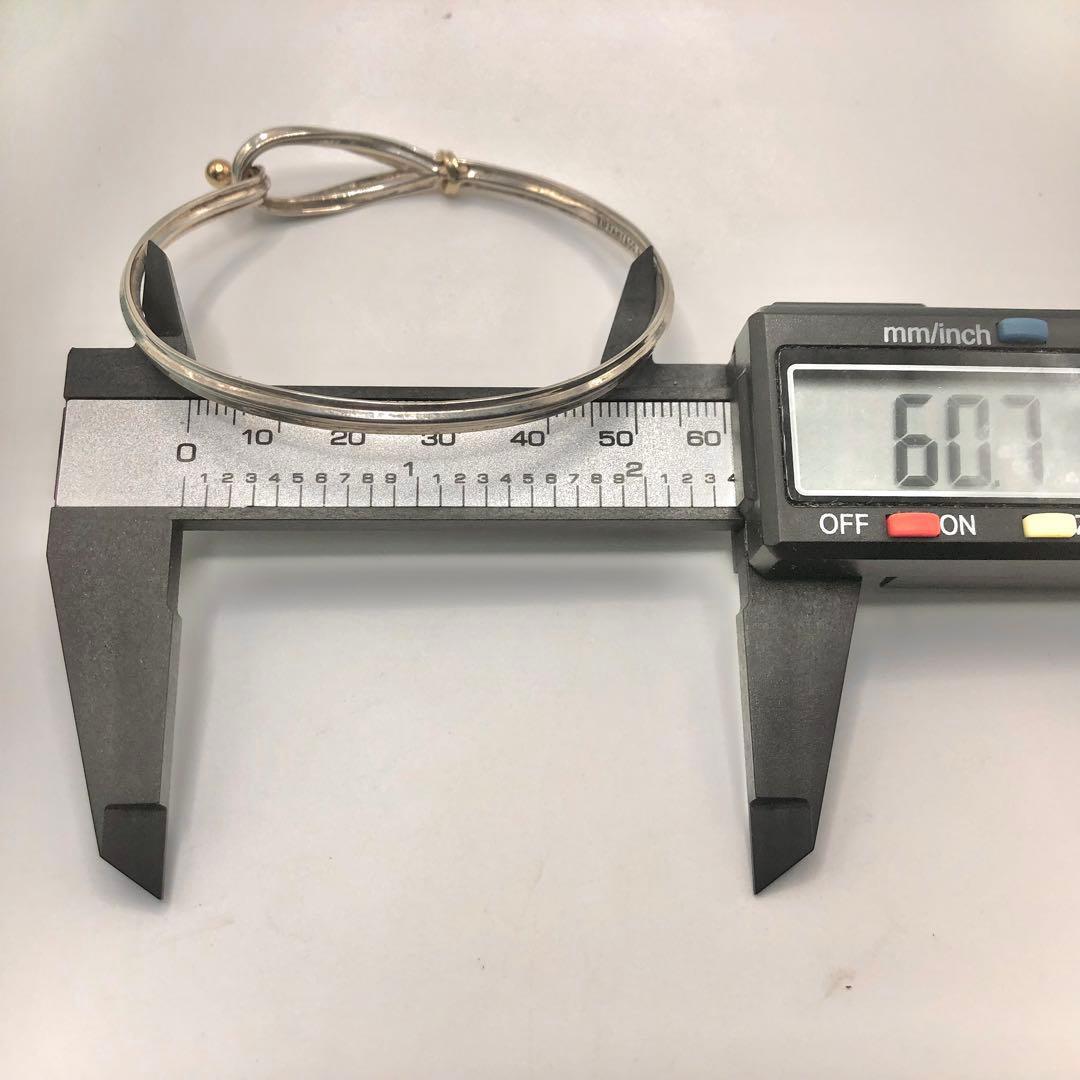 【激レア！】ティファニー フック&アイ ラブノット バングル 925 750