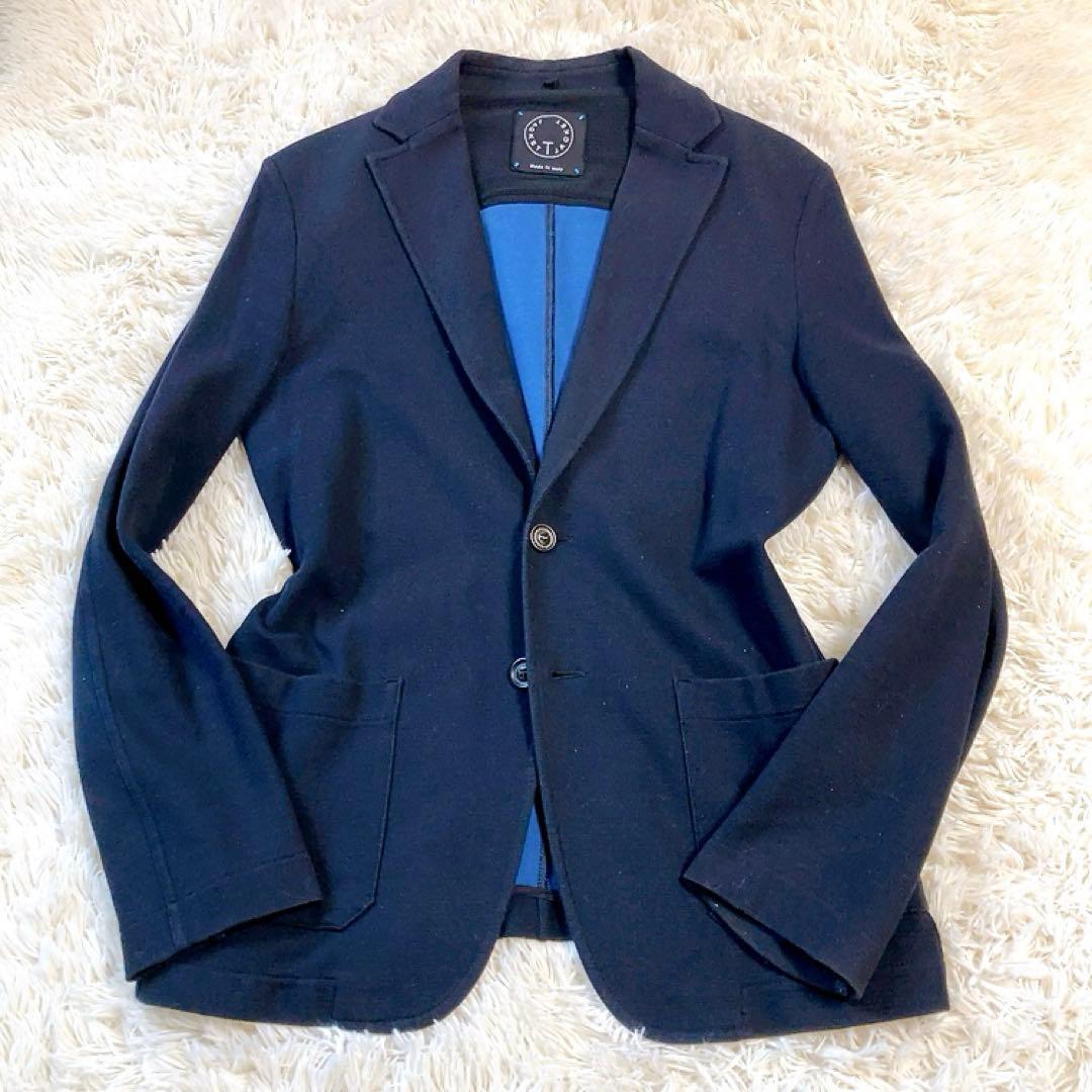 【ストレッチ】T-JACKET　スーツセットアップ　M　ネイビー