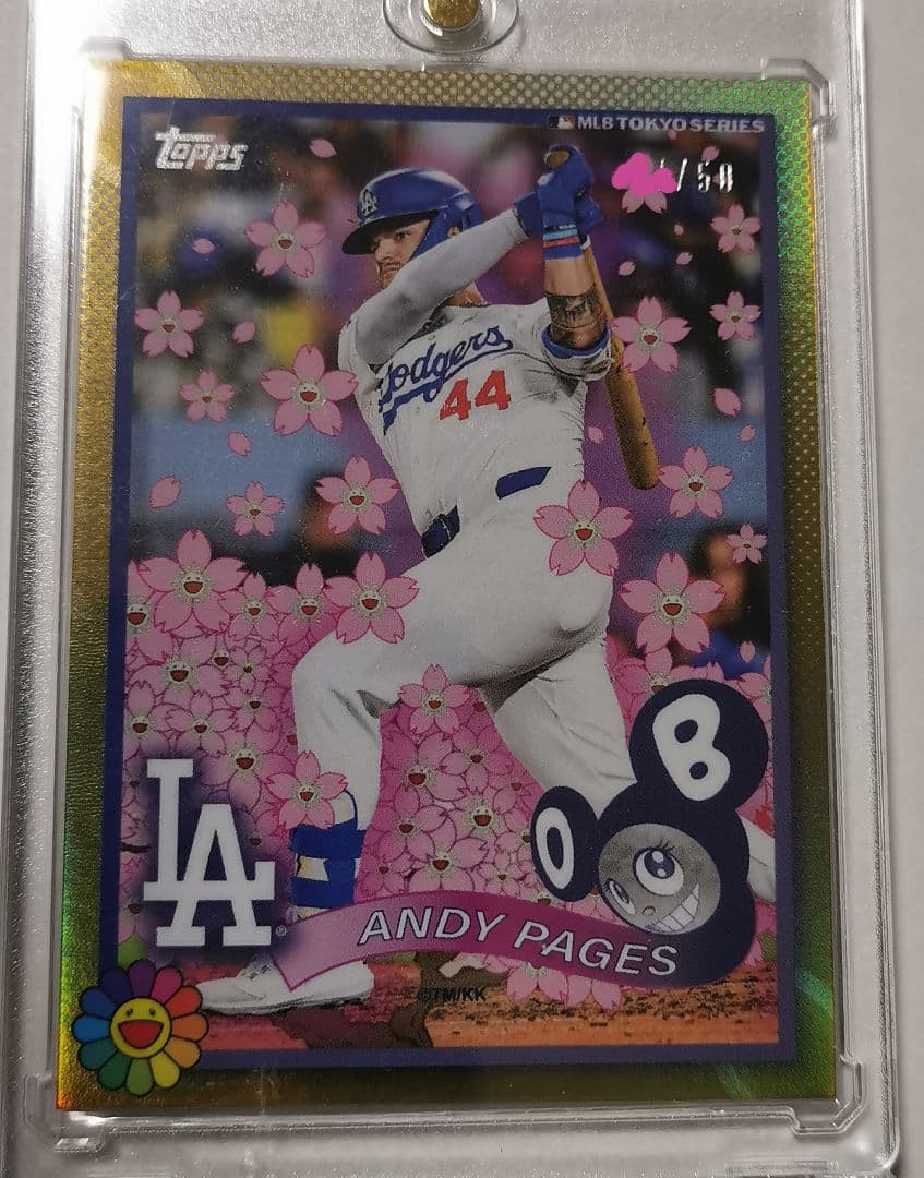 おまけ付☆世界50枚!!【アンディ・パヘス】ゴールドパラレル☆MLB東京シリーズ