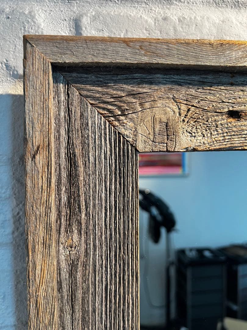 GALLUP 木製ミラー　アンティーク ギャラップ