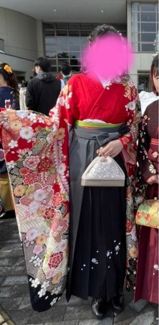 【専用】辻が花・正絹の振袖フルセット+袴フルセット(ブーツ除く