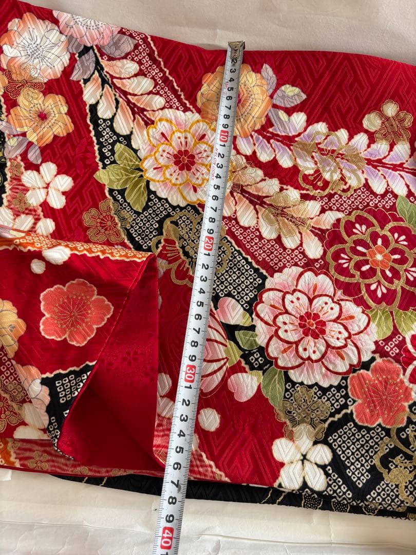 【専用】辻が花・正絹の振袖フルセット+袴フルセット(ブーツ除く