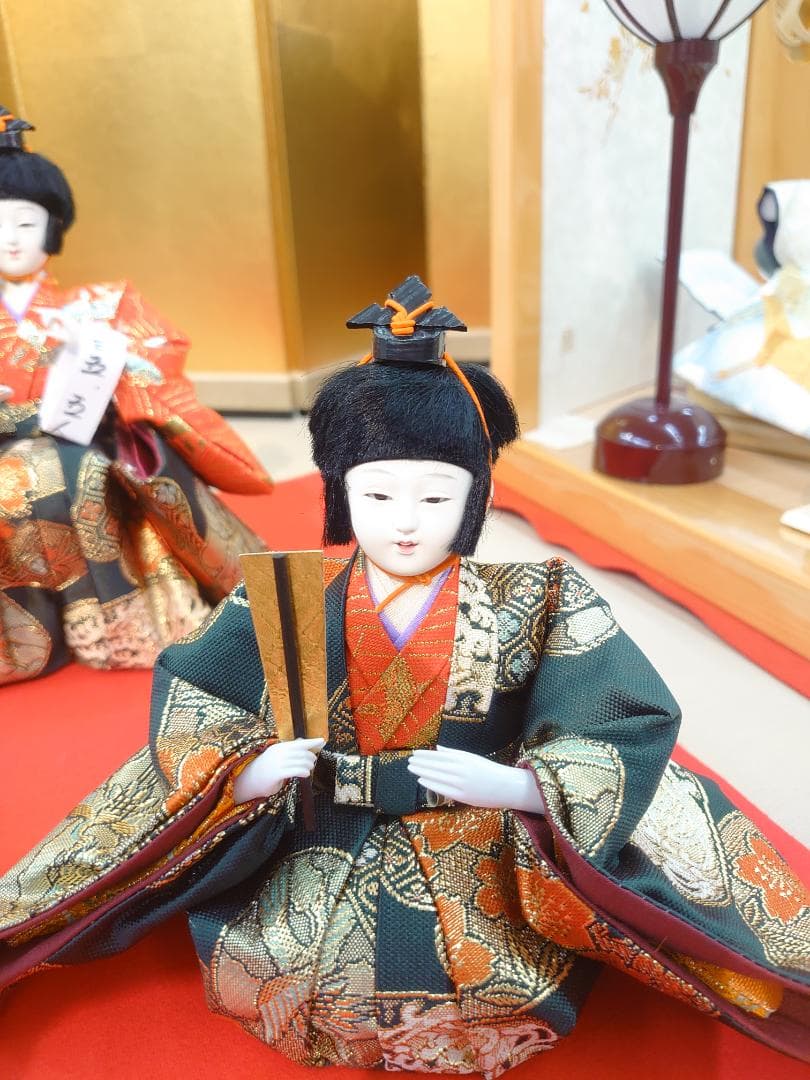 ●はせ●金襴衣装五人囃子●　ごにんばやし　おひなさま　新品