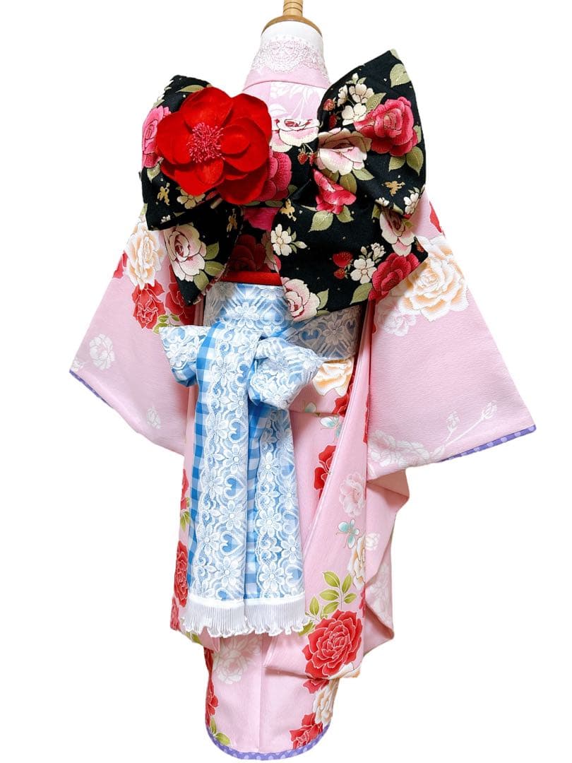 姫系フルセット♡七五三　7歳　女の子　一式　ピンク　ブランド