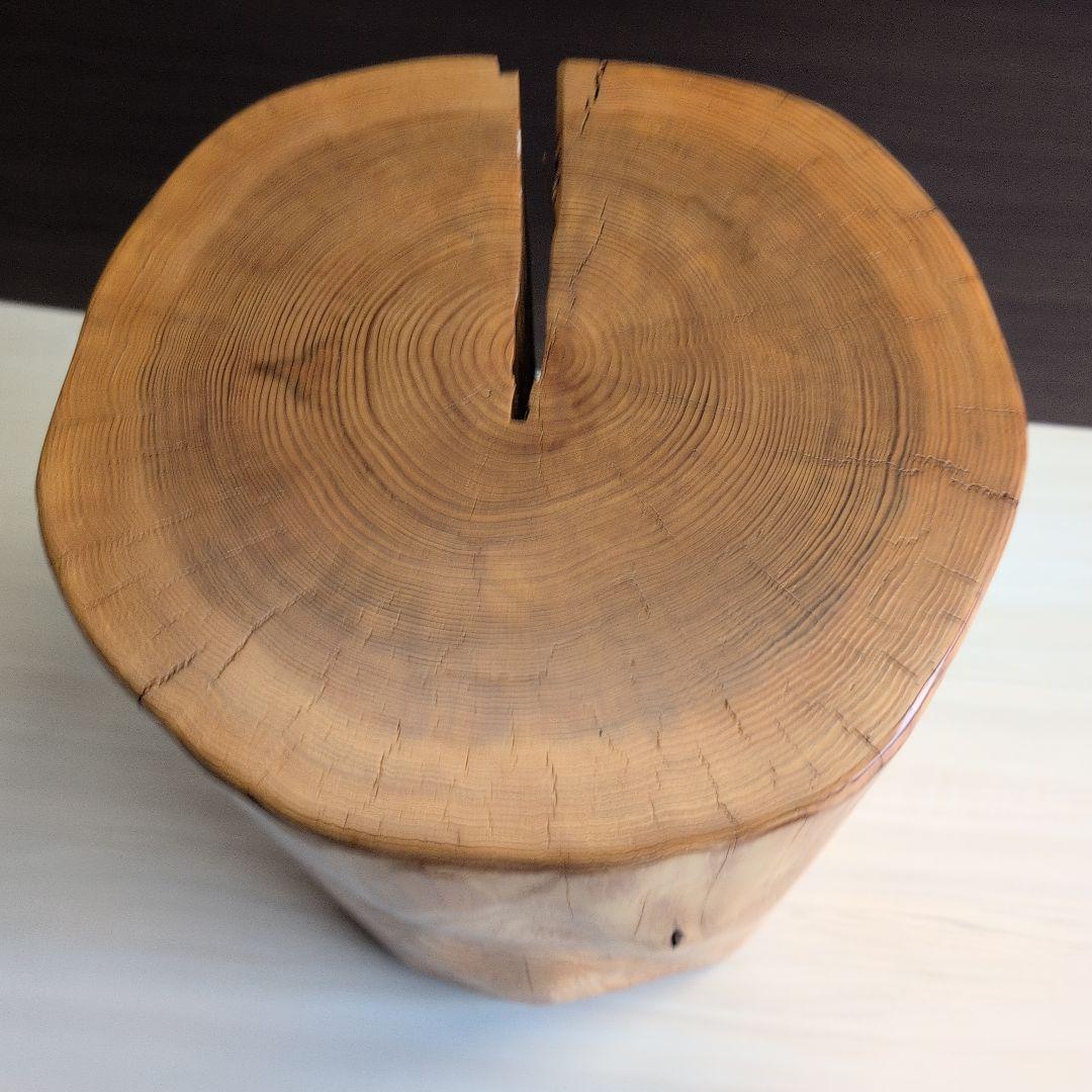 丸太　椅子　木製　杉　スツール　ハンドメイド