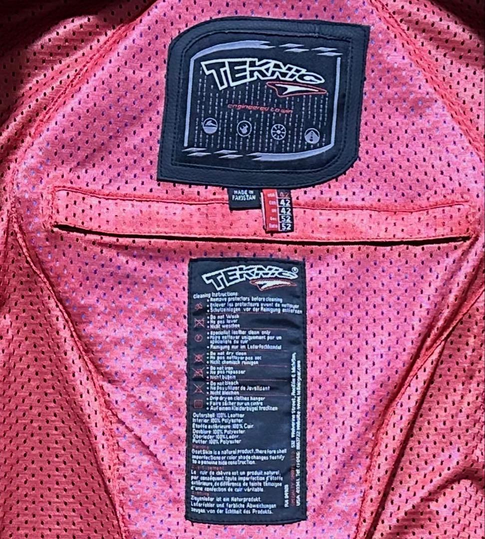 L*k様 TEKNIC 本革　メッシュジャケット サイズ　42