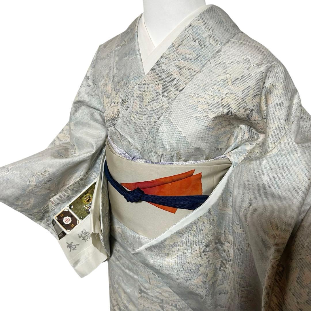 H*u様 未使用　新品　美品　袷　正絹　証紙付き　本場大島紬　フルセット　塩瀬名