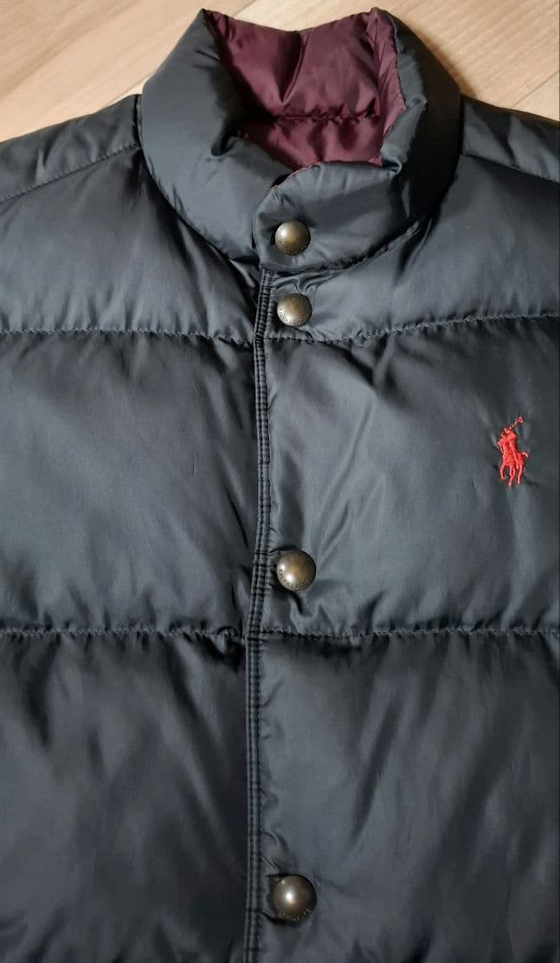 ポロ　ラルフローレン　 ダウンベスト ブラック　M