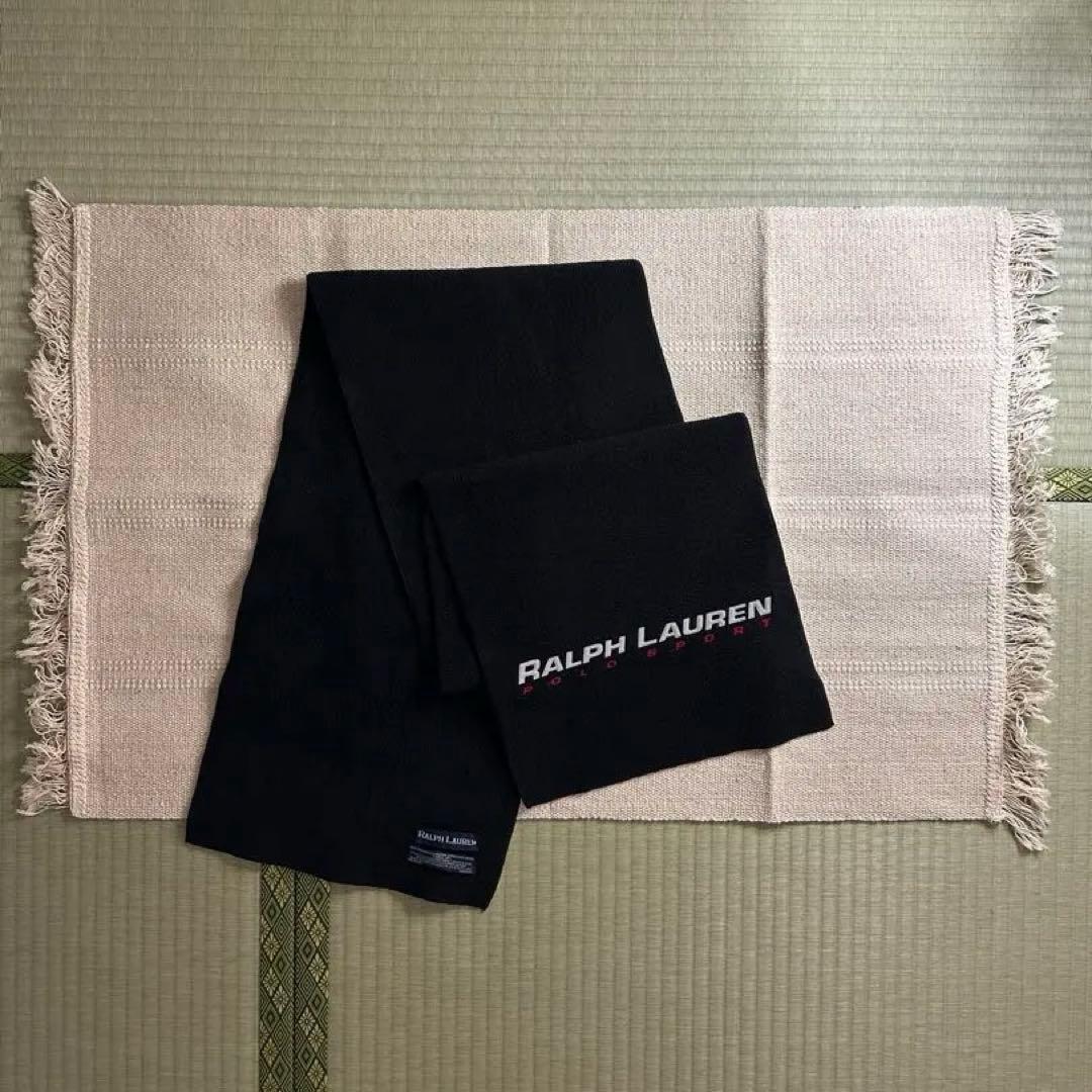 90s Ralph Lauren USA製 マフラー polo sport