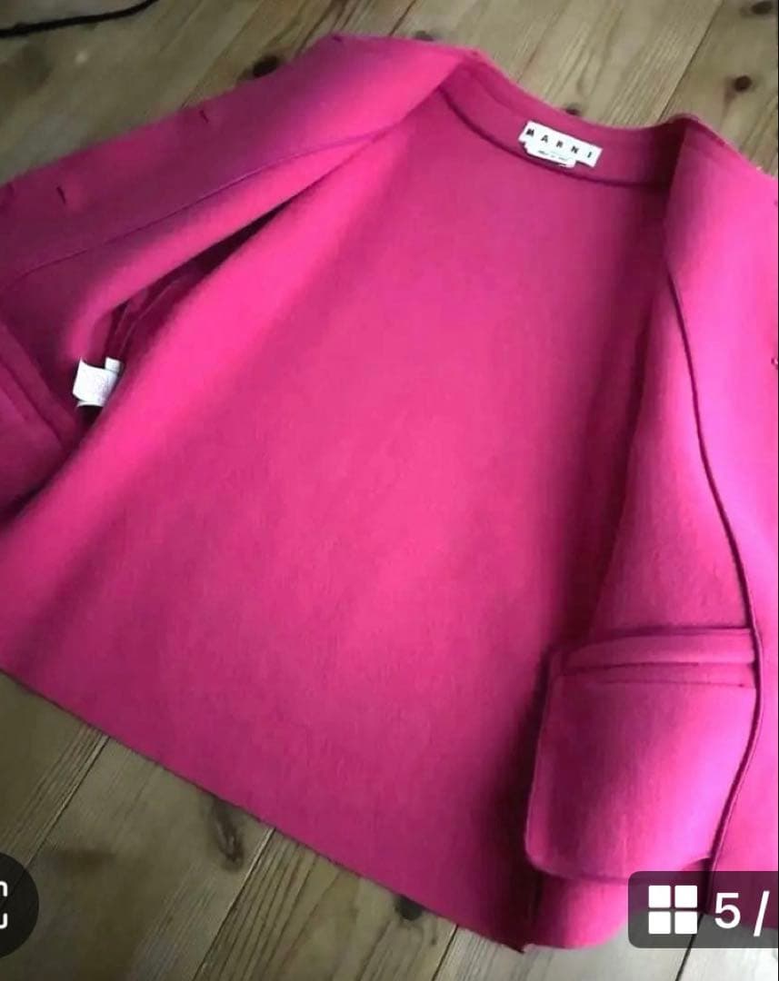 マルニ MARNI コート バージンウール ピンク 美品❣️