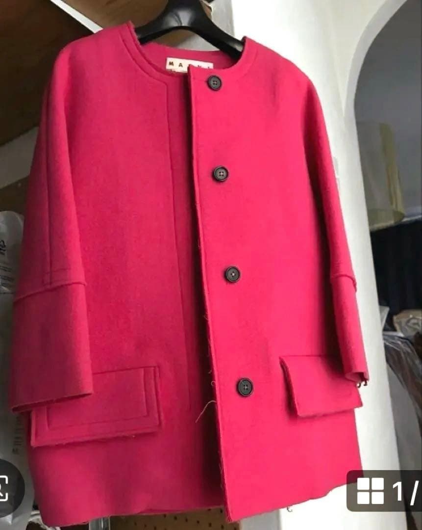 マルニ MARNI コート バージンウール ピンク 美品❣️