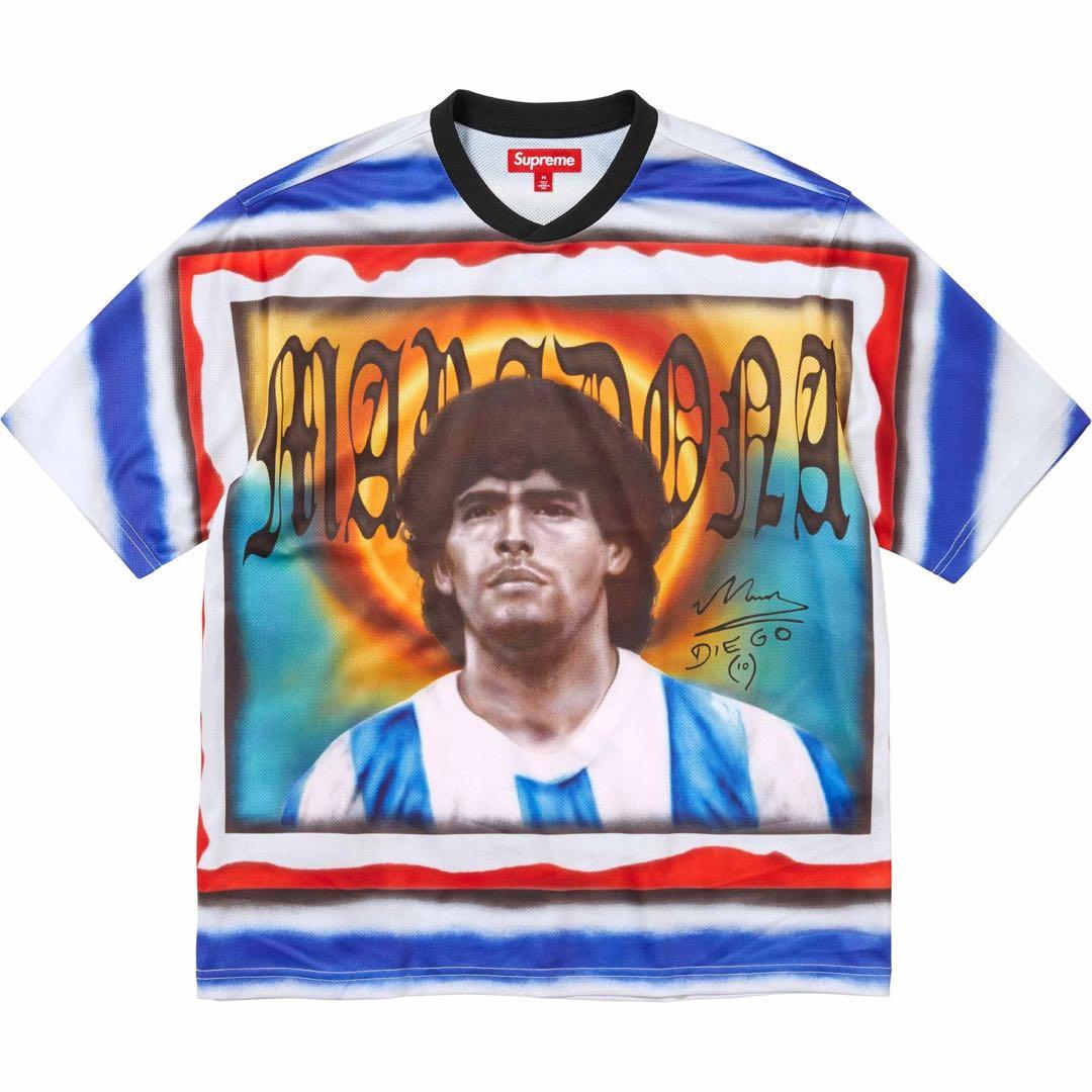 トップス Supreme Maradona Soccer Jersey