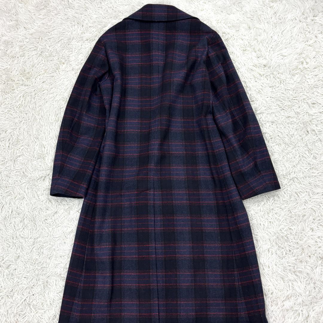 ☆完売品☆ レーヨン混　UNITED TOKYOチェック柄ロングコート　マキシ丈