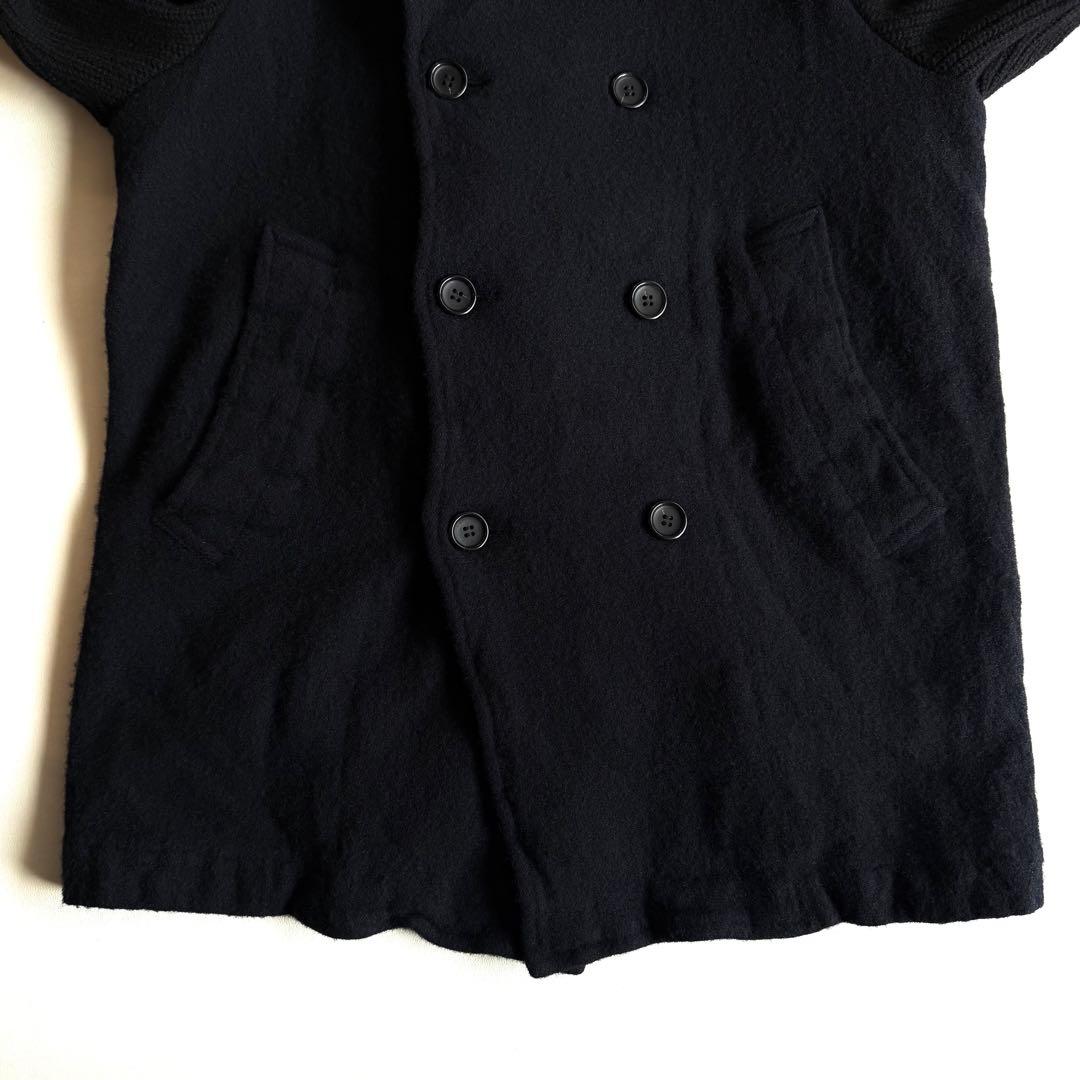 《美品》24aw コムデギャルソン シャツ ウール縮絨 ジャケット Pコート M
